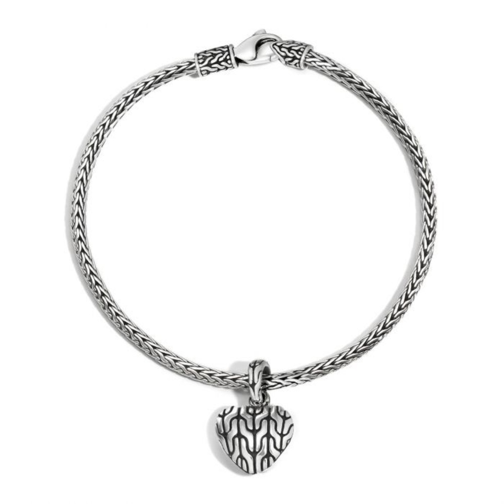 John Hardy Heart Charm Bracelet